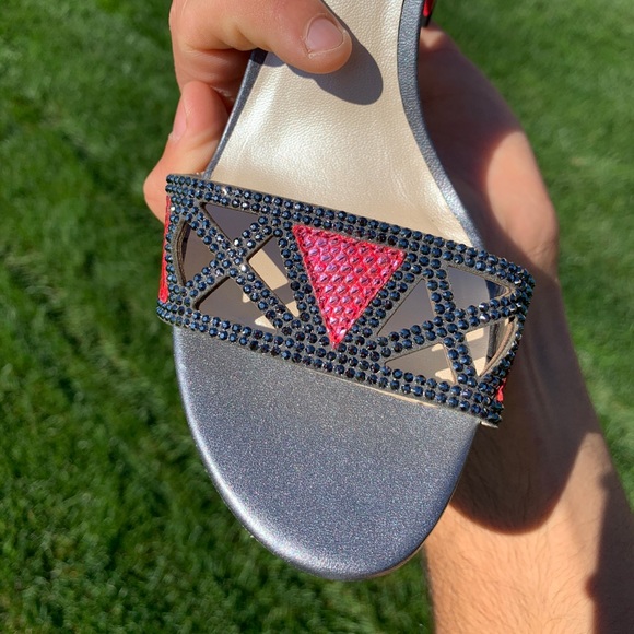 SOLD  |  Rene Caovilla Lizard Skin Heels - Picture 6 of 8